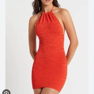 Brand new bound by bond-eye imogen dress in coral tiger